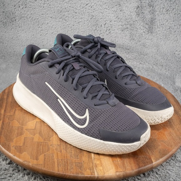Nike Size 11-‎ NikeCourt Vapor Lite 2 HC Gridiron Mineral Teal-Light Use main image 8